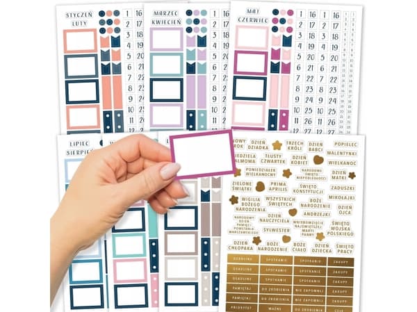 Stickers for planners and Bullet Journal 7 sheets