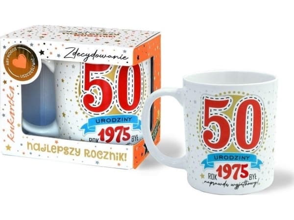 Premiummugg Födelsedag 50