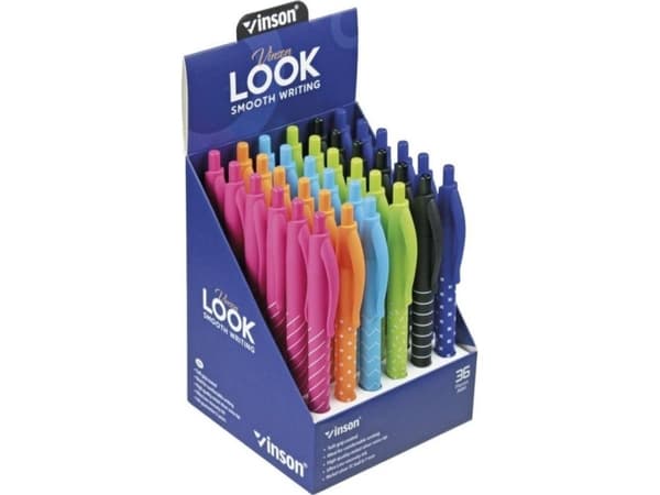 Automatisk penna Look 3202 blå (36 st) EDUKAMP
