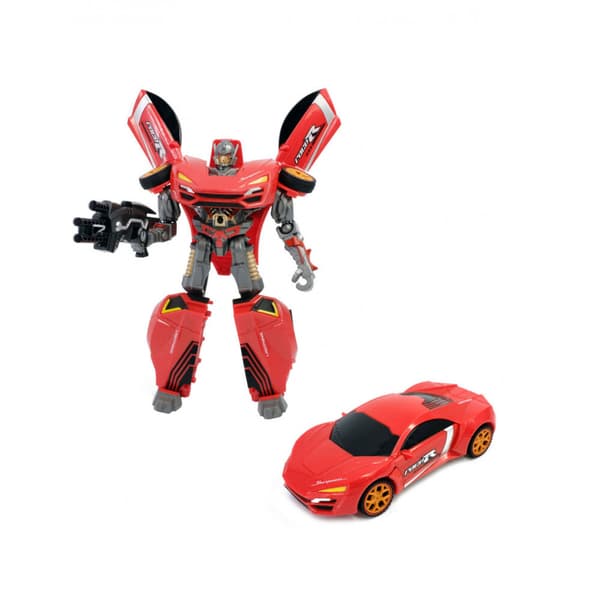Roboforces Changing Robot with Light og Robot Supercar 4 forskellige versioner