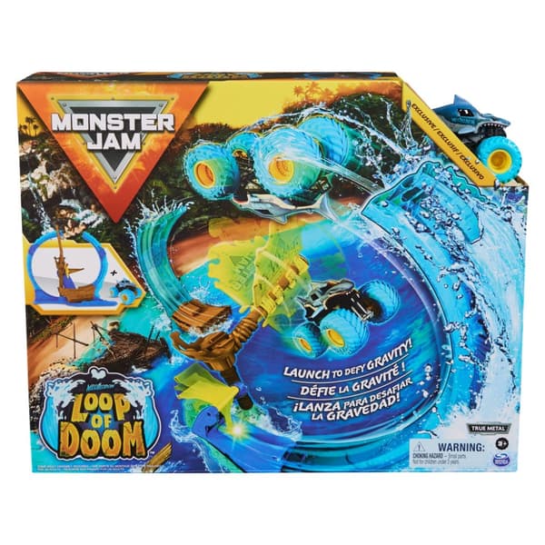 Monster Jam Megalodon Loop of Doom Stunt Playset