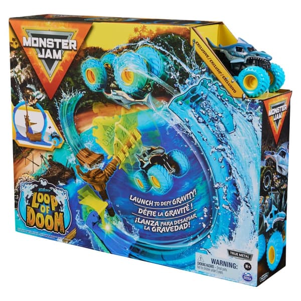 Monster Jam Megalodon Loop of Doom Stunt Playset