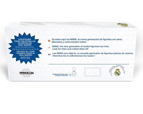 Minix - Football Stars - Real Madrid - 5 Pack (Courtois/Vinicius/Bellingham/Carvajal/Mbappé) Statue 7cm