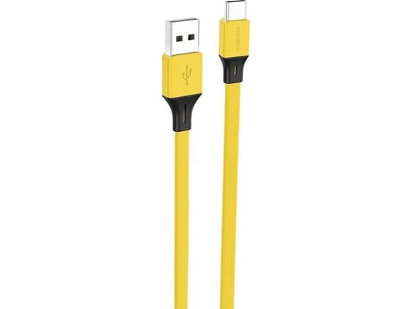 Kaapeli USB Foneng Kaapeli USB-A do USB-C Foneng X96 2,4A, 1m (żółty)