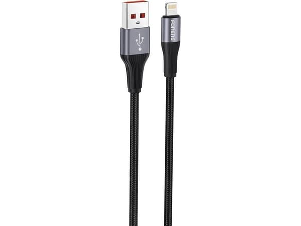 Foneng USB-A to Lightning Cable Foneng X112 2.4A, 1m (black)
