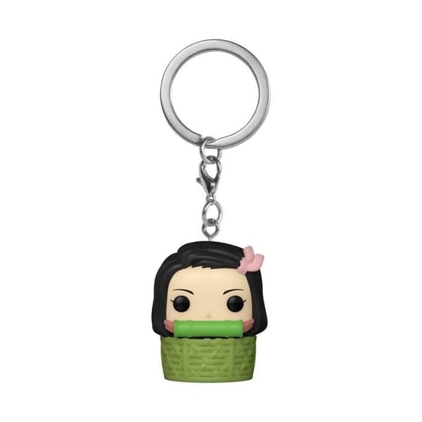 Funko Pocket Pop! Nyckelring: Demon Slayer - Nezuko Kamado i Korg