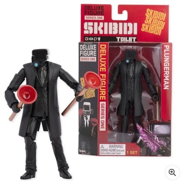 Skibidi Toilet Action Figure Deluxe Plungerman 15cm