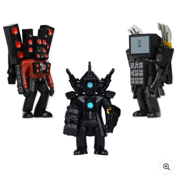 Skibidi Toilet Action Figure Mini Titan Collection Series One 3 Pack