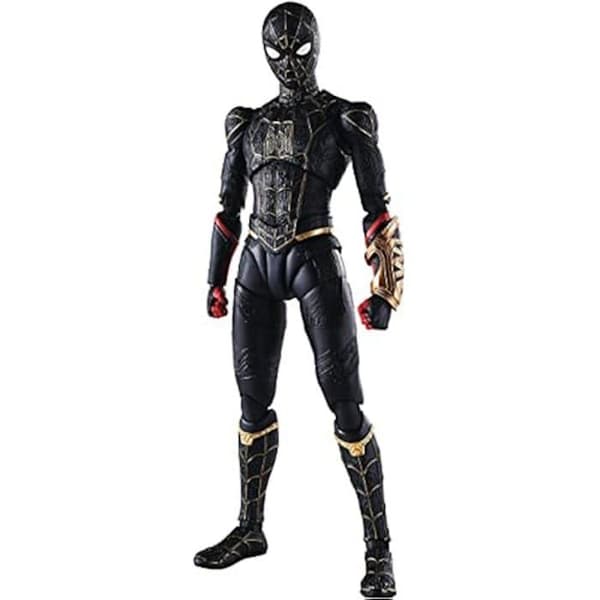 Figurin - TAMASHII NATIONS - Spiderman Black and Gold Suit - 15cm - Specialset - Marvel