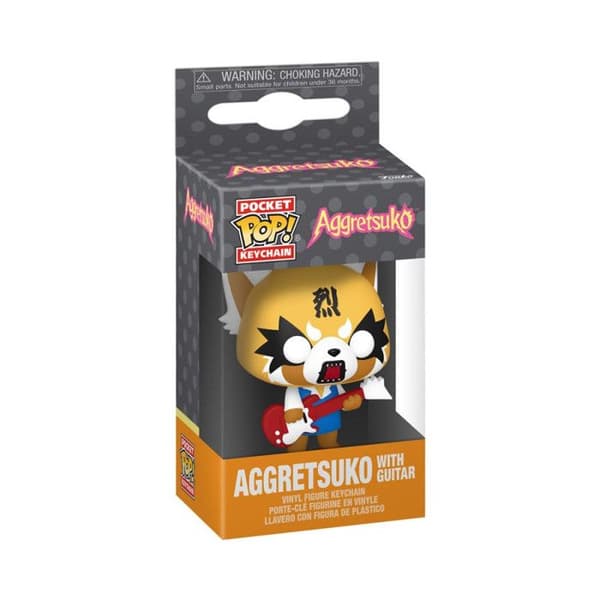 Figurinsnyckelring Funko Pop Aggretsuko med gitarr