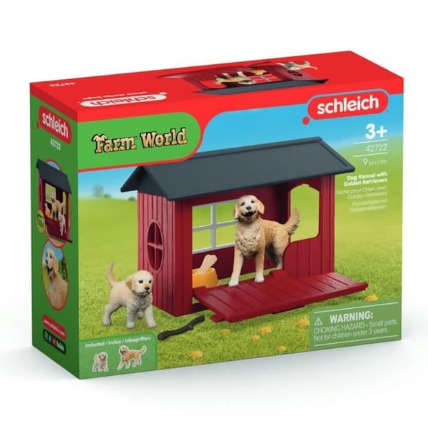 Nischlåda med Golden Retriever, SCHLEICH 42722 Farm World, Från 4 år
