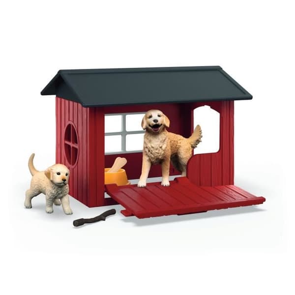 Nischlåda med Golden Retriever, SCHLEICH 42722 Farm World, Från 4 år