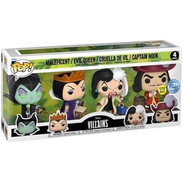Figurine - Funko Pop - Disney - Skurkar - Glow i mörkret - Högkvalitativ vinyl