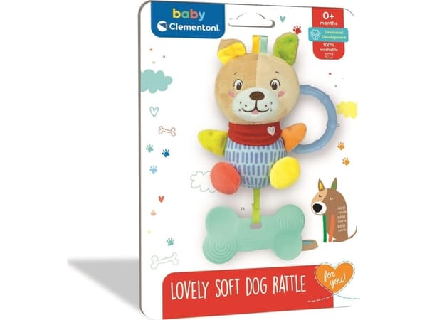 Lovely Soft Dog Rattle