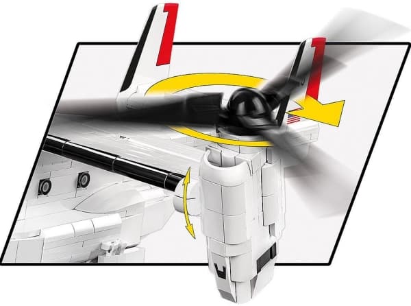 COBI Bell-Boeing V-22 Osprey First Flight Edition, Byggsats, 9 År, 1136 styck
