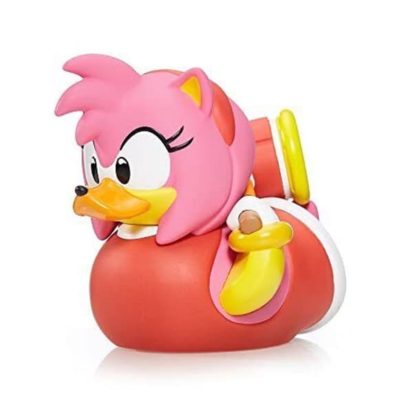 Samlarfigur - TUBBZ - Amy Rose - Gummianka - 9 cm - Officiell Sonic The Hedgehog