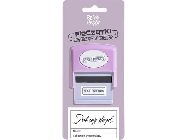 Stamp for children with the inscription best friends