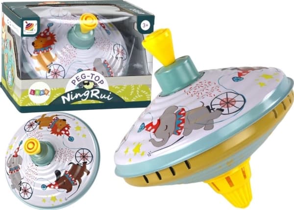 LeanToys metall snurrande hjul cirkusleksak traditionell