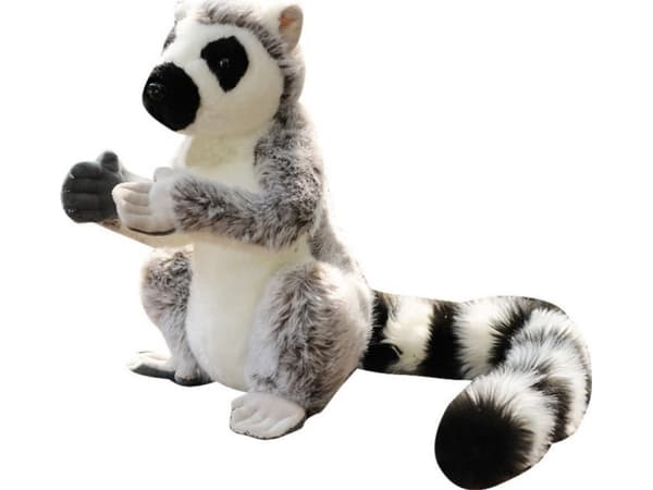 Plysj maskot Lemur Plysj Soft Grey 28cm LEAN Leker