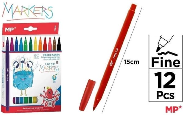 Markører 12 farger