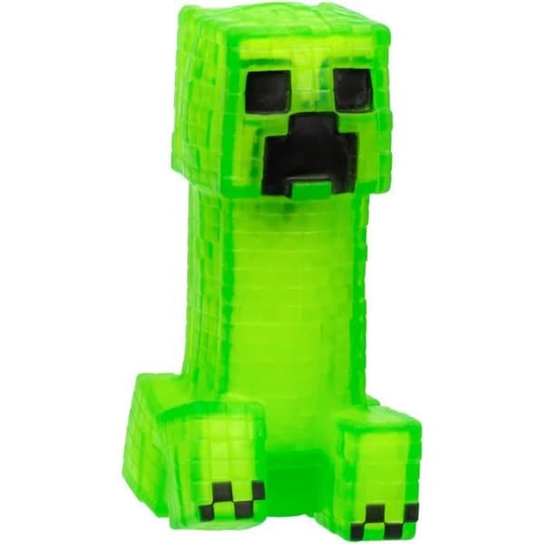Stretchig figur - GOO JIT ZU - Minecraft Creeper - 11 cm - Elastisk struktur - 3x stretchig