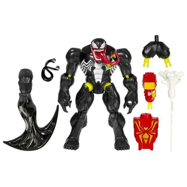 MixMashers Venom Deluxe, 12 cm anpassningsbar statyett att mixa och matcha med tillbehör, Marvel, från 4 år
