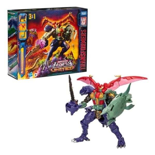 Figur - HASBRO - Beast Wars Universe Magmatron - Commander Class - Inkluderar 3 separata figurer
