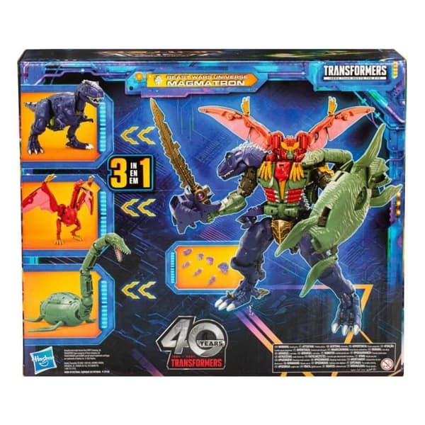 Figur - HASBRO - Beast Wars Universe Magmatron - Commander Class - Inkluderar 3 separata figurer