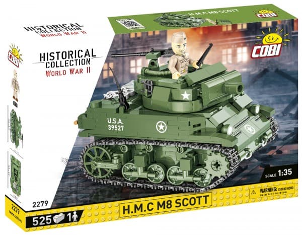 COBI 2272 Historical Collection WWII H.M.C. M8 SCOTT 525 bricks