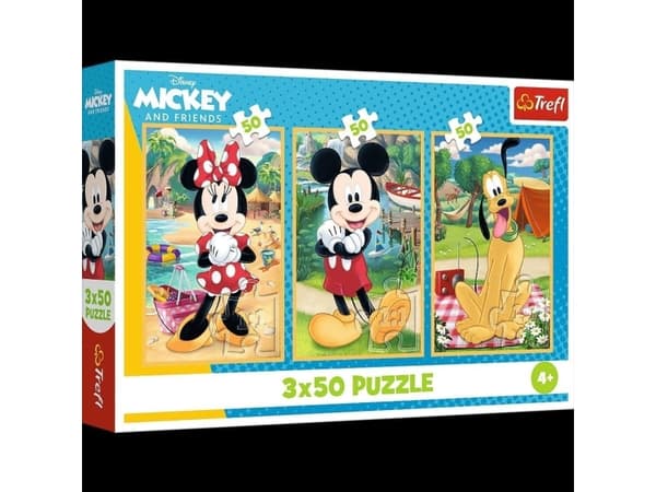 3x50 Pussel på semester /Disney 34881