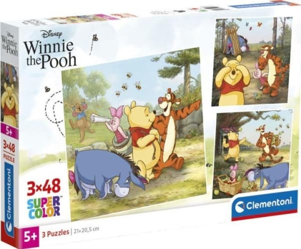 CLE puslespill 3x48 SuperKolor Winnie The Pooh 25063