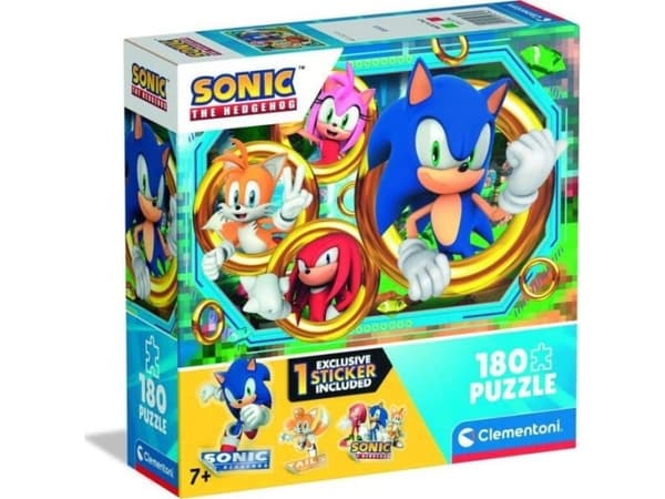 Puslespil Square Box - Sonic, 180 brikker