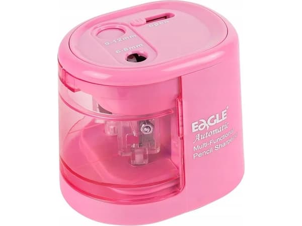 Eagle EG-5161USB 2-håls batteridriven vässare rosa