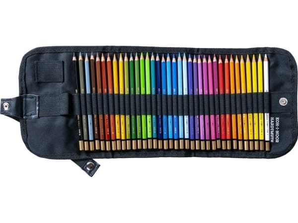 Koh I Noor Mondeluz Crayons 36 Colors in a Black Case