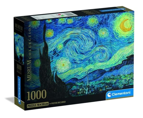 Clementoni Puzzle Compact Museum Van Gogh: The Starry Night 1000 elementów (37065)