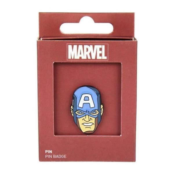 Marvel Avengers Captain America Badge - Röd - Barn - Ocio Stock