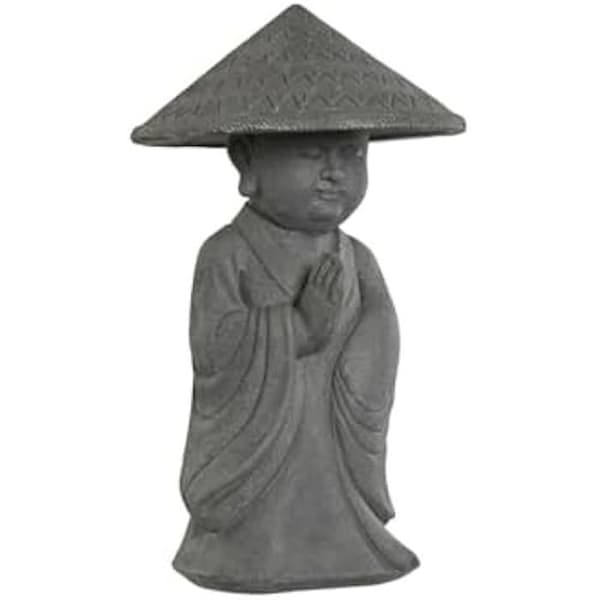Dekorativ figur - HOME ESPRIT - Orientalisk munk - Grå - 30 x 30 x 51 cm - Flerfärgad