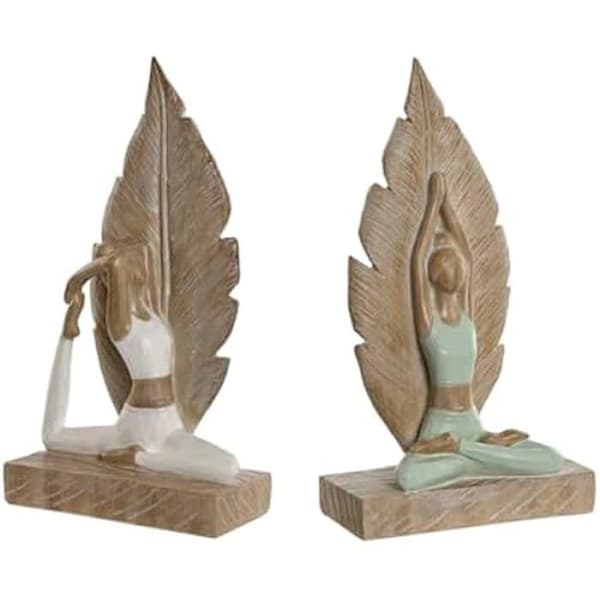 Dekorativ figur - HOME ESPRIT - S3053679 - Set om 2 - Flerfärgad - Interiör