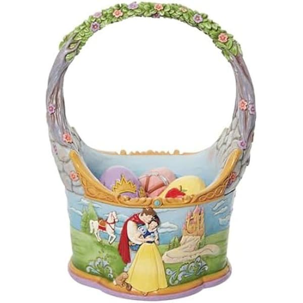 Figurin - ENESCO - Snövit och ägg - 21,8 cm - Stenharpest - Målad för hand