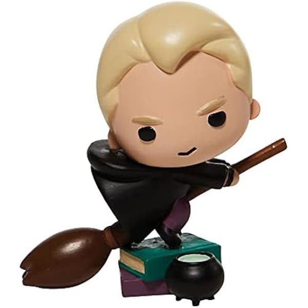 Figur - ENESCO - Draco på En Kvast - Flerfärgad - Licens Harry Potter - För Barn Från 3 År