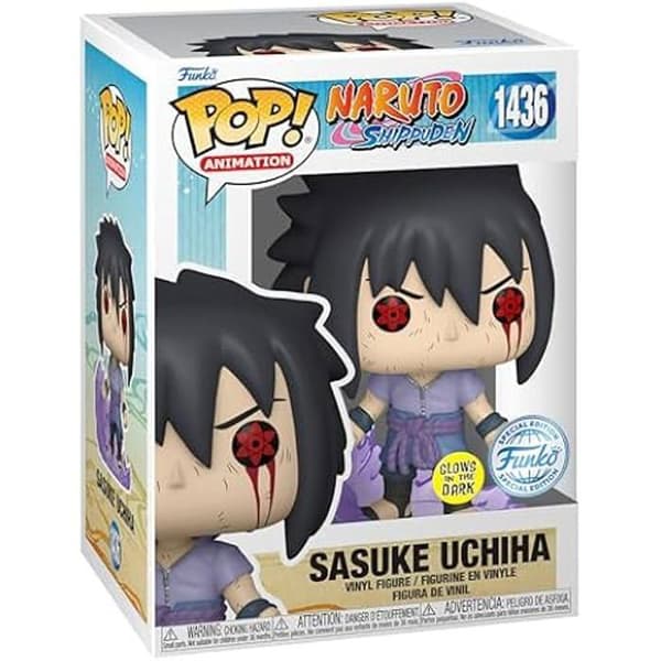 Figurine - Funko Pop! - Naruto: Shippuden - Sasuke Uchiha - Fosforescente - Särskild Sällsynt Utgåva