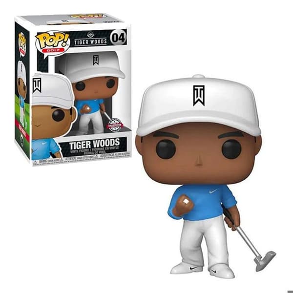 Popfigur [Exklusiv] Golf: Tiger Wood i blå T-shirt [04]