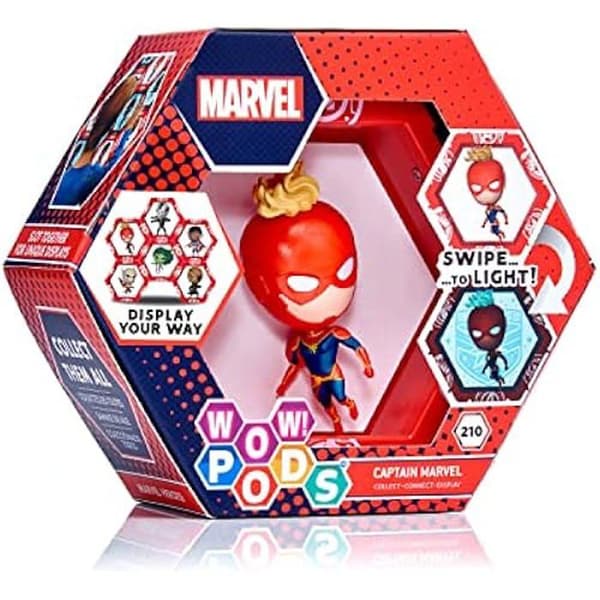 Figur - Marvel - Captain Marvel - Ljusande - Anslutbar - 10,2 cm
