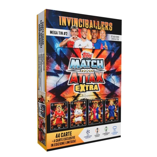 Topps Match Attax Fotbollskort Champions League Mega Tin 24/25