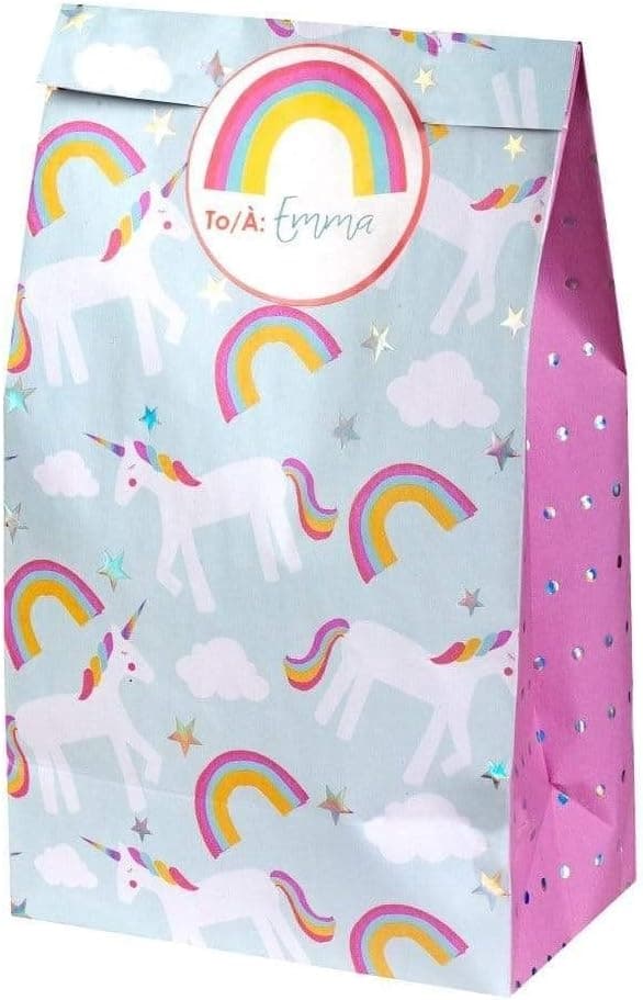 Godispåse med Stickers Unicorn, 8-pack - Great Pretenders