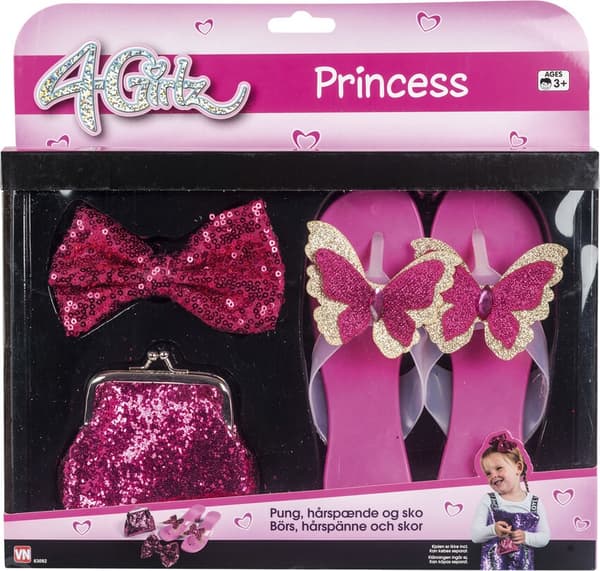 4-Girlz Prinsess-set, paljetter