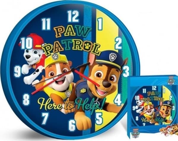Paw Patrol väggklocka