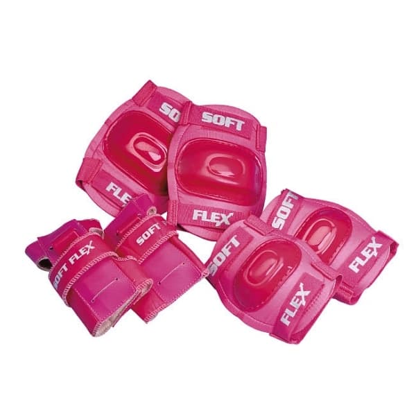 Skyddsutrustning 6-10 år, rosa