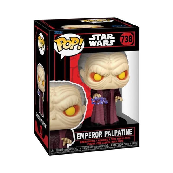Figur - FUNKO - Emperor Palpatine - Star Wars - Svart - 3 år och uppåt - Blandat