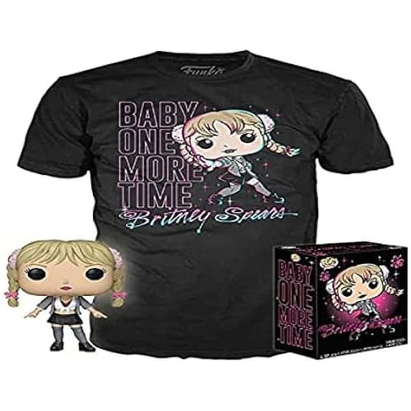 Figur och T-shirt - Funko - Britney Spears - Baby One More Time - Storlek L - Exklusiv